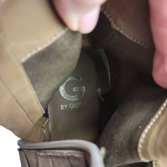 By Guess Brown Strappy Combat Boots - Picture 10 of 11